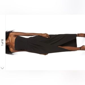 WAYF The Angelique strapless, tulip dress in Black. Size XS